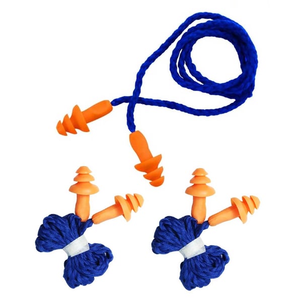 3-pack silikon øreplugger med utringning