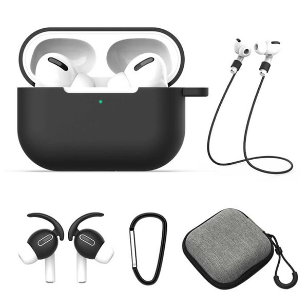 AirPods Pro Case Calcinal Earhooks Bag 5-i-1 Black AirPods Pro Case Calcinal Earhooks Bag 5-i-1 Black