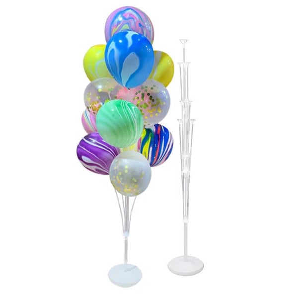 2-Pack Ballongställ Hållare för 13 Ballonger Fest Födelsedag