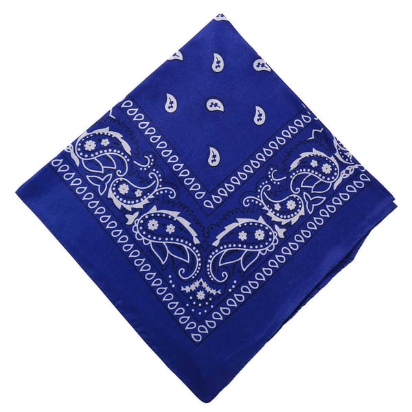 Bandana Scarf Sjal Snusnäsduk Paisleymönster Mörk Blå