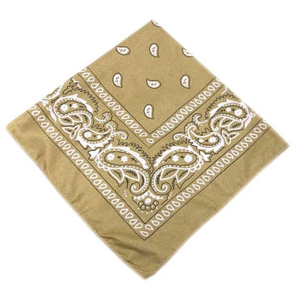 Bandana Scarf Sjal Snusnäsduk Paisleymönster Beige Bandana Scarf Sjal Snusnäsduk Paisleymönster Beige