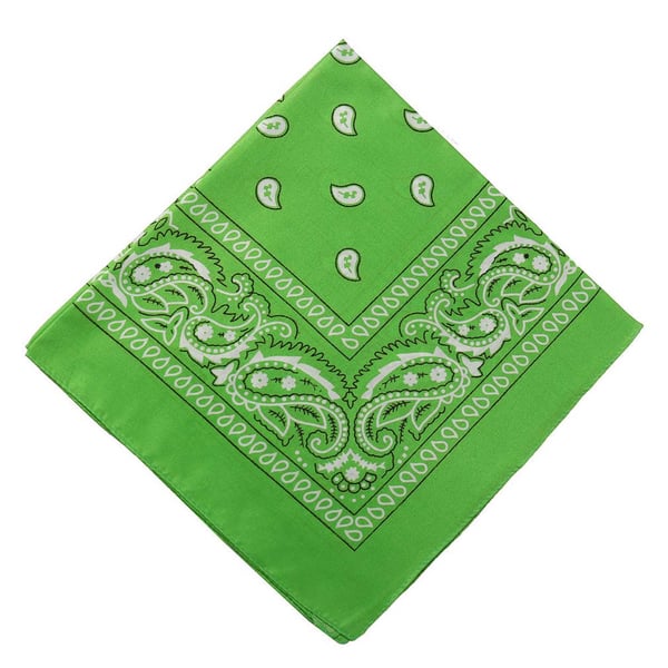 Bandana huivi huivi nuuska kangas paisley kuvio vaaleanvihreä