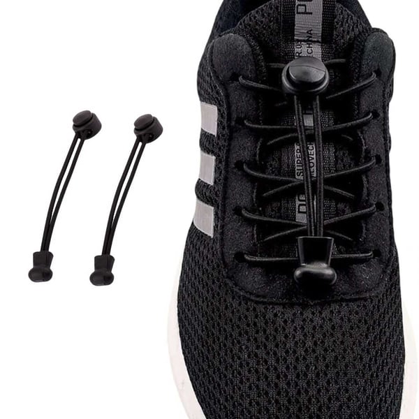 Elastiska Skosnören (Inklusive Dragsko) – No Tie Shoelaces – Svart Elastiska Skosnören (Inklusive Dragsko) – No Tie Shoelaces – Svart