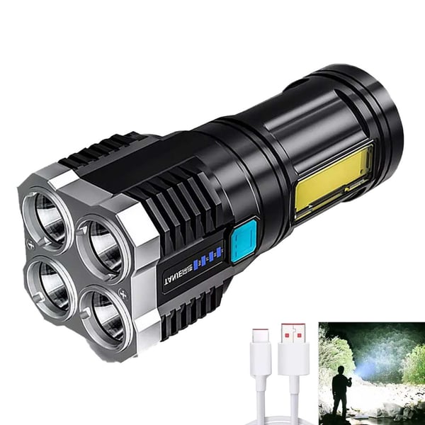 LED lommelykt USB -ladbar LED lommelykt USB -ladbar