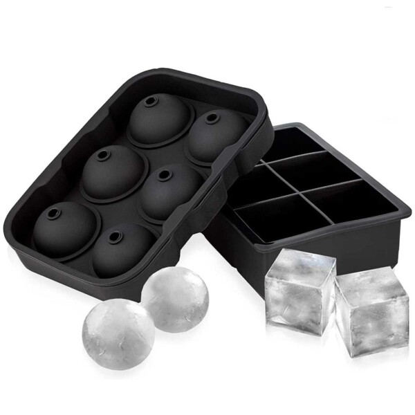 2-Pack Silikon Isform – 6st Stora Isbitar och Isbollar