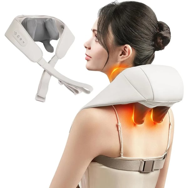 Elektrisk nakkemassasje med varme - Shiatsu massasje skuldre, nakke og kropp Elektrisk nakkemassasje med varme - Shiatsu massasje skuldre, nakke og kropp