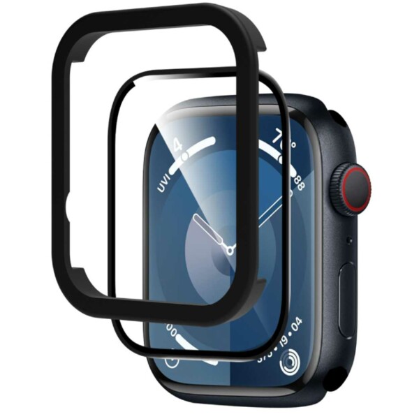 Apple Watch 45mm Heldekkende Skjermbeskyttelse Enkel Installasjon