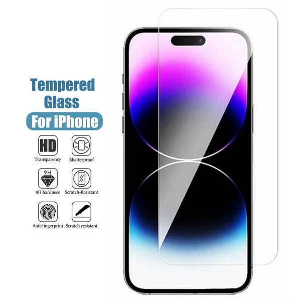 iPhone 15 Plus skjermbeskytter HD herdet glass