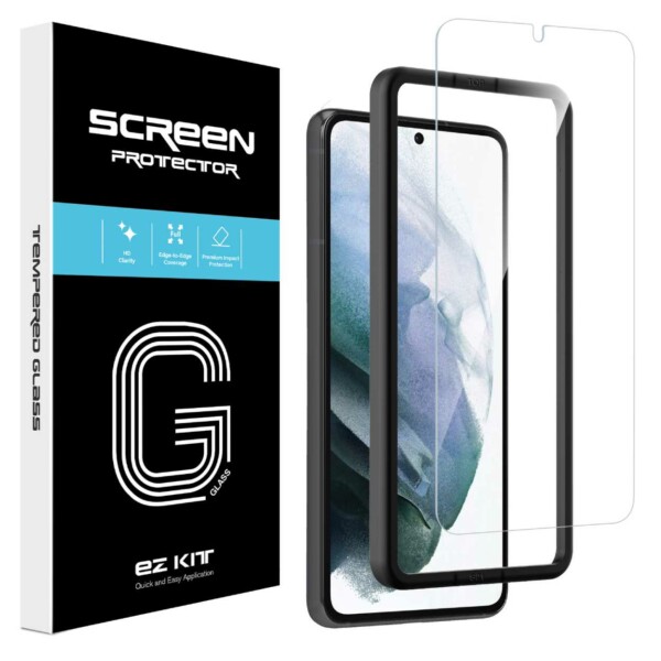 Galaxy S21 Hærdet Glas med Installationskit HD Skærmbeskyttelse