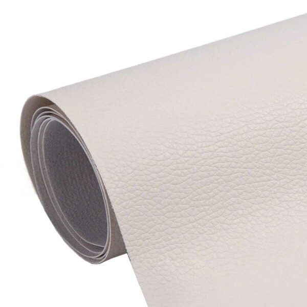 Självhäftande Läder Fix Dekor Vit Beige 50*137cm