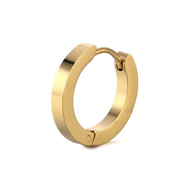 Piercing øredobber tykk ring gull