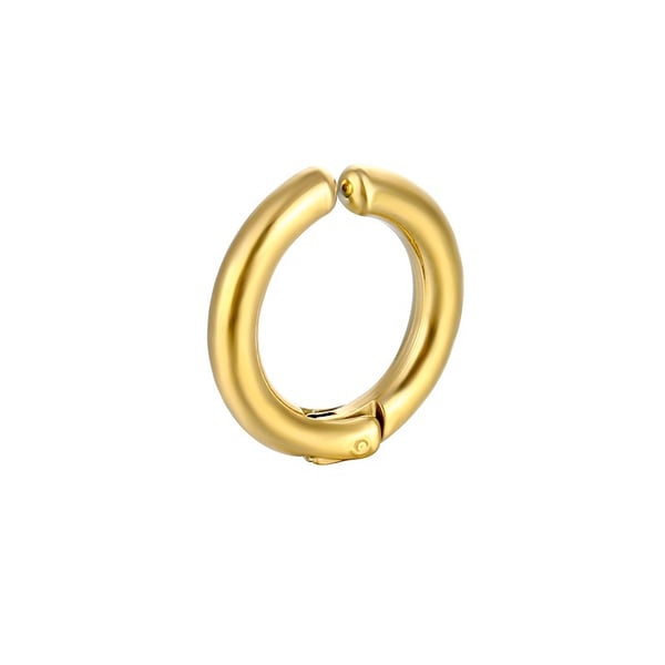 Fake Piercing Örhänge Utan Hål Tjock Ring Guld 10mm