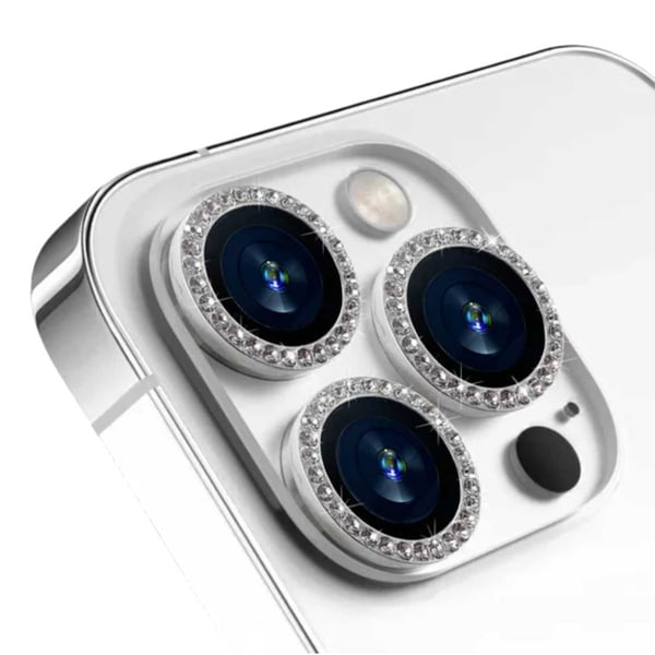 iPhone 14 Pro/Pro Max Lens Cover Bling Diamond Silver