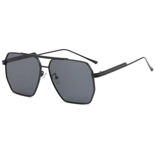Moderna Pilot Aviator Solglasögon Svart