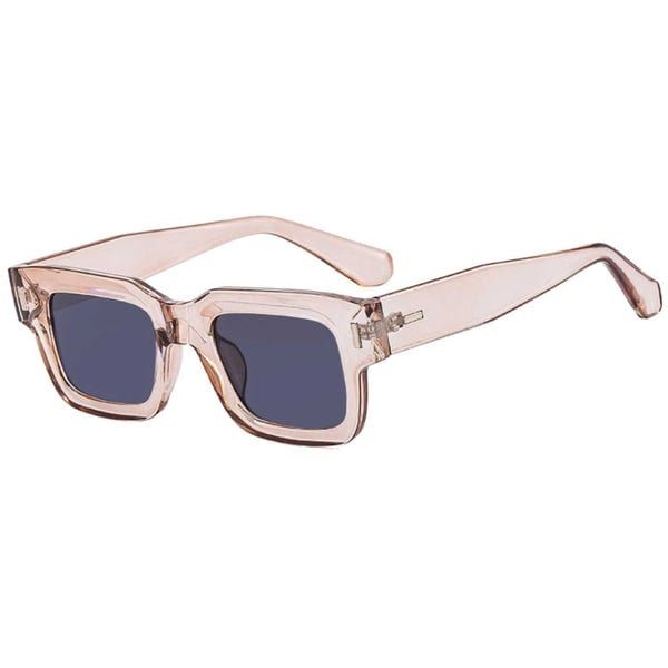 Moderna Bulky Solglasögon Transparent Beige