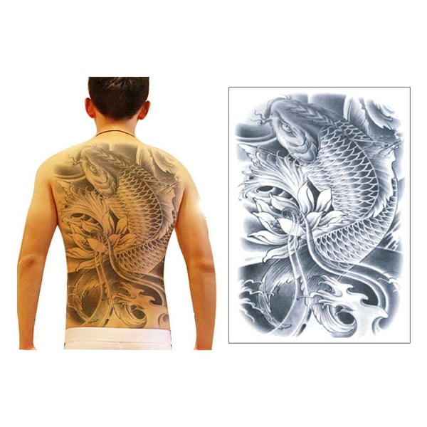 Fake Back Tattoo Koifish