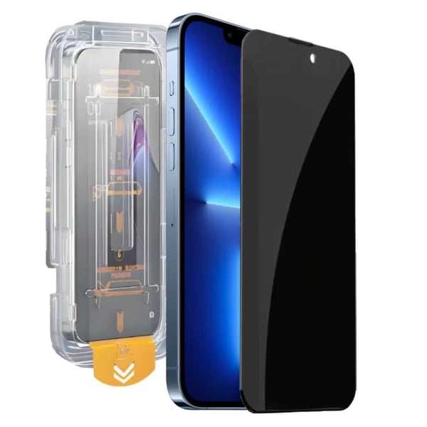 Easy Install iPhone 16e Privacy Skärmskydd HD Härdat Glas