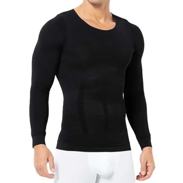 Langermet Shaping Posture Shirt T-skjorte Better Posture | Valgbar størrelse | Svart