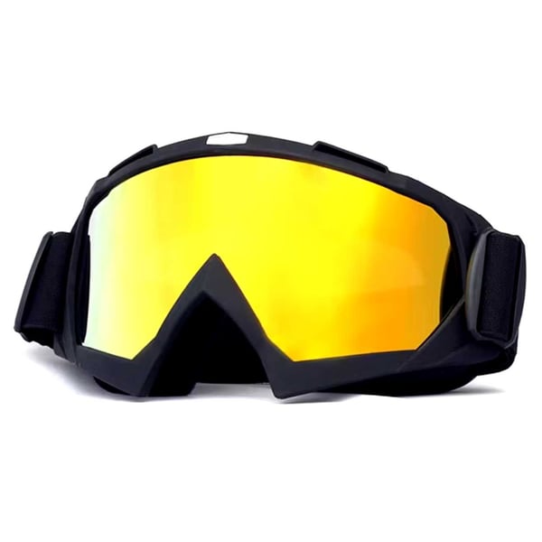 Skibriller Guld Spejl Glas Mat Sort