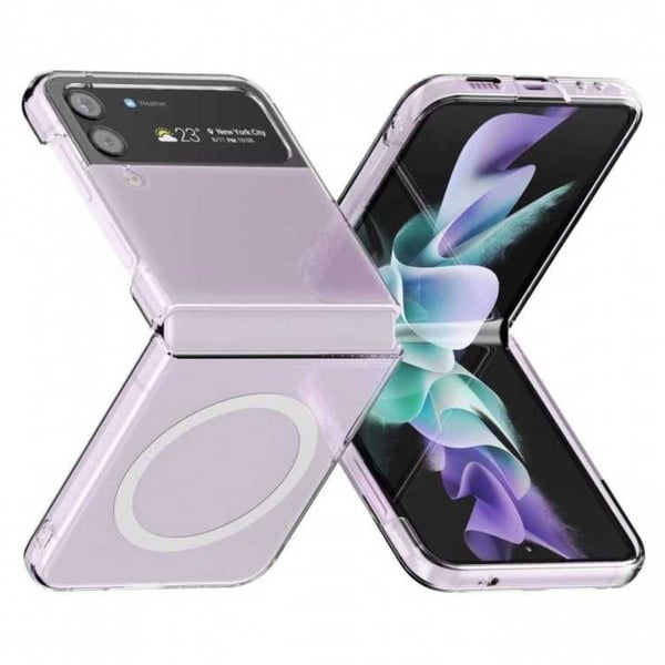 Galaxy Z Flip 3 Magnetisk Mobilcover Magsafe Kompatibel Gennemsigtig