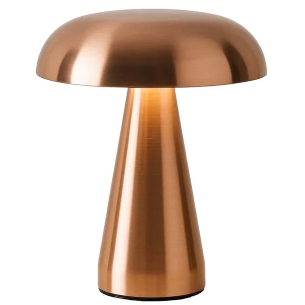 Trådlös Uppladdningsbar LED Bordslampa Metall Svamp Koppar Trådlös Uppladdningsbar LED Bordslampa Metall Svamp Koppar