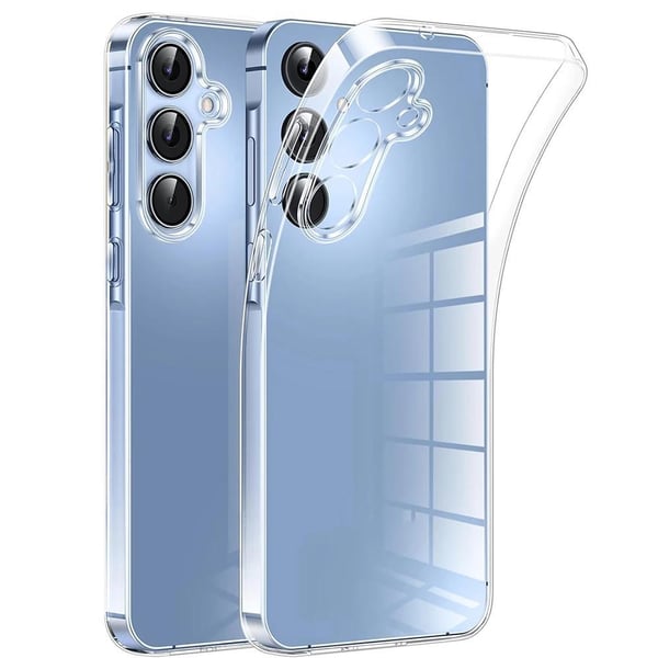 Genomskinligt TPU-skal till Samsung Galaxy S25 Plus med Kameraskydd