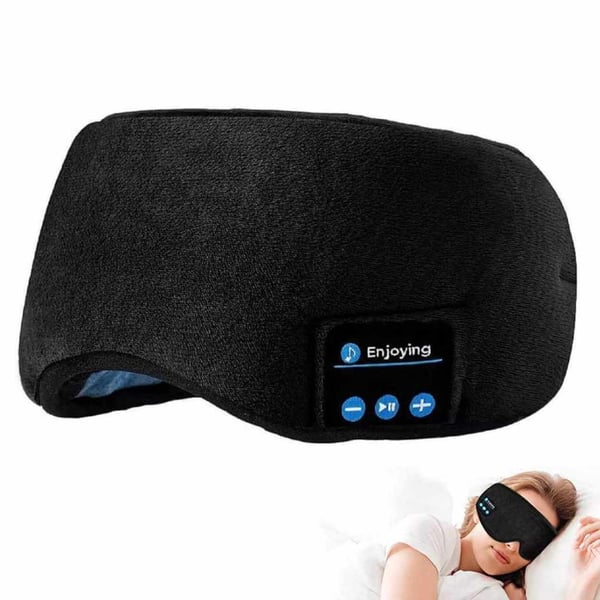 Mjuk Sovmask med Bluetooth Hörlurar – Sovhörlurar