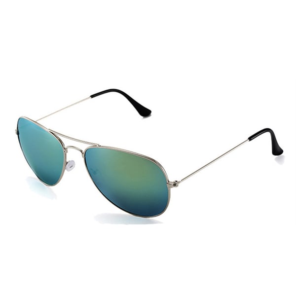 Guld Pilot Aviator Solglasögon Spegelglas