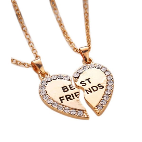 Venskabshuller til venner bedste venner guld rhinestone