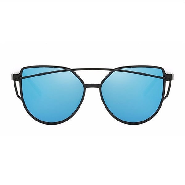 Retro solbriller Black Blue Glass + Senile String