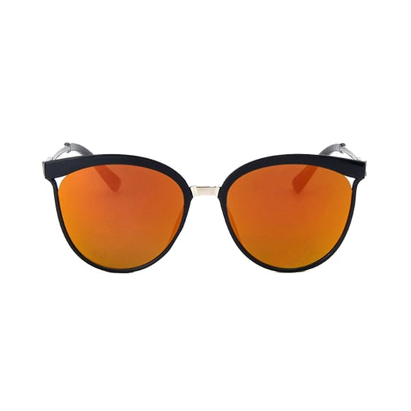 Retro solbriller svart oransje glass + senil streng