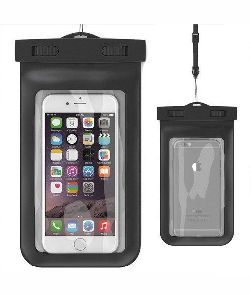 Vanntett sakspose for mobiltelefon Universal Mobile Bag (svart)