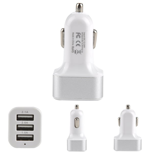 Universal billader med 3 USB 5.1a