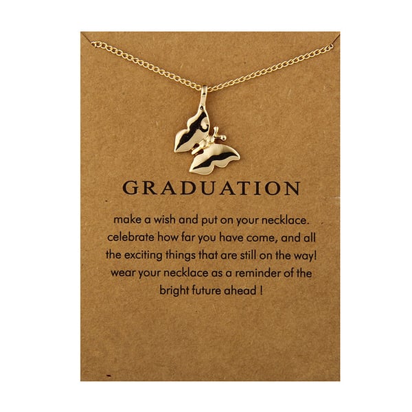 Gåvohalsband Guld Examen/Graduation Kedja  Hänge