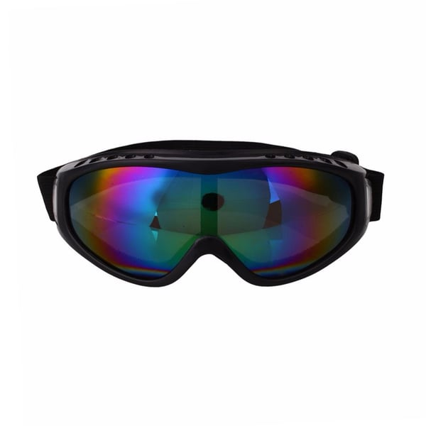 Sort Ski Goggles Mirror Glass Rainbow Goggles MC MX UV beskyttelse