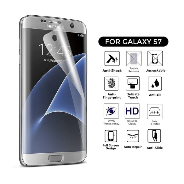 Omfattende Galaxy S7 Skjermbeskytter NanoEdge Omfattende Galaxy S7 Skjermbeskytter NanoEdge