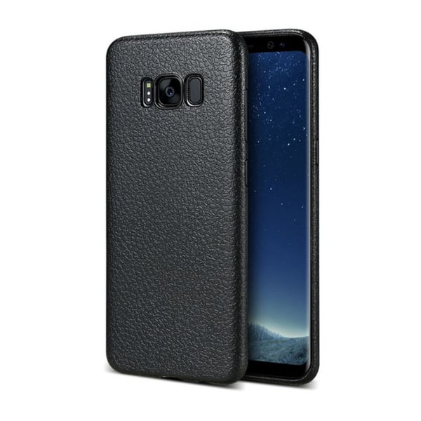 Samsung Galaxy S8 Mobilskal Svart Läder Skinn