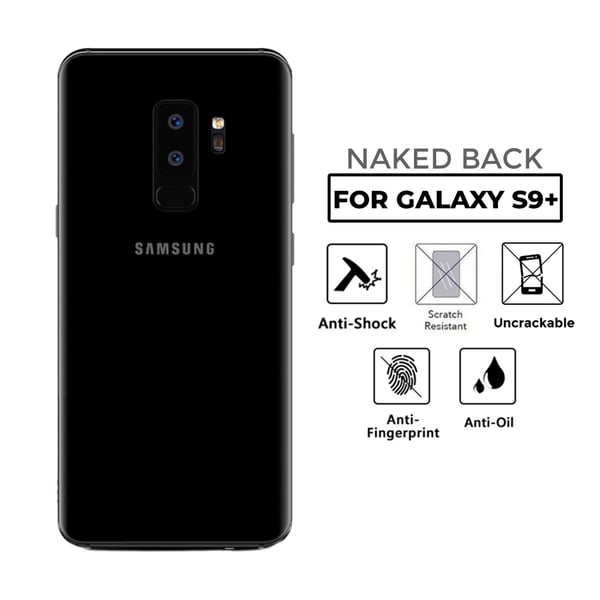 Samsung Galaxy S9 plus gennemsigtig hudbeskyttende plast tilbage
