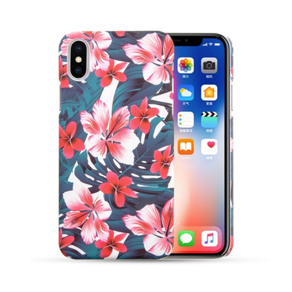 iPhone X Mobilskal Jungel Tropical Blossom Blommor