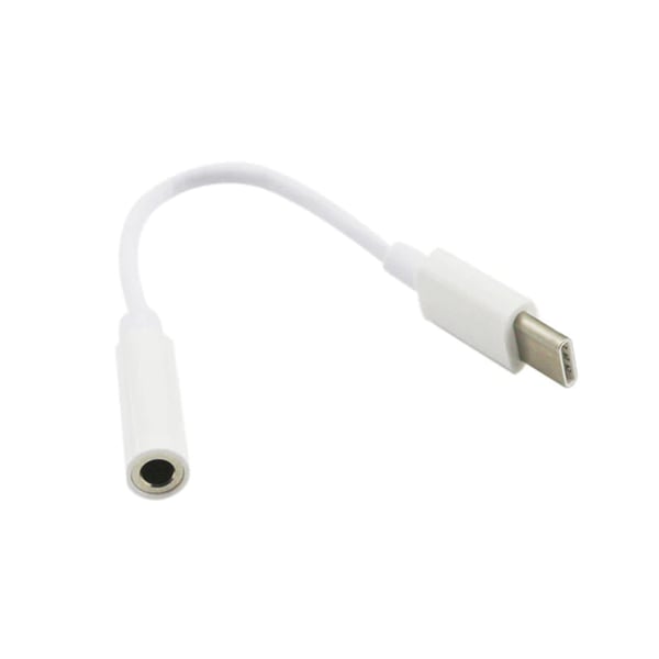DAC USB C till 3.5mm AUX Adapter för Hörlurar Högtalare