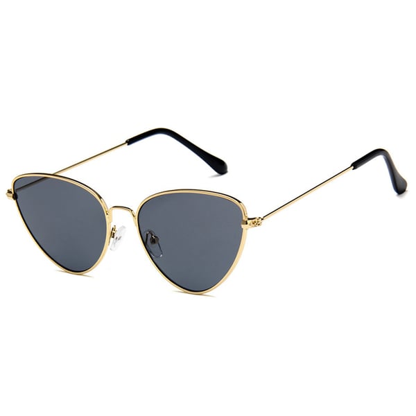 Golden Triangular Solbriller Dark Glass + Senile String Golden Triangular Solbriller Dark Glass + Senile String