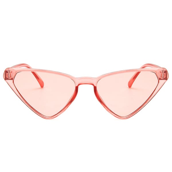 Rosa Genomskinliga Solglasögon Ljust Glas