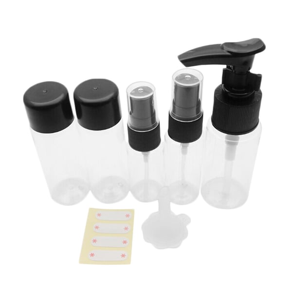 TravelKit tomme flasker containere for parfyme for håndbagasje