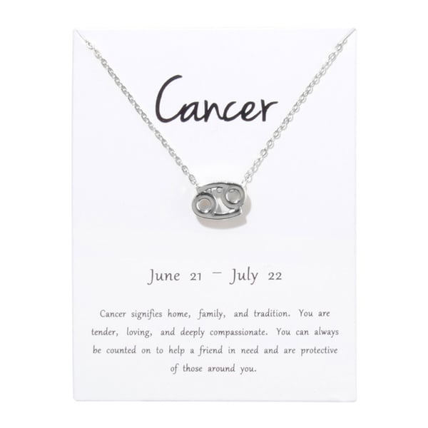 Gåvohalsband Stjärntecken Kräftan Cancer Halsband