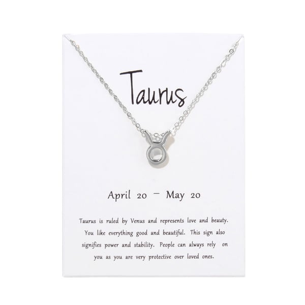 Gåvohalsband Stjärntecken Oxen Taurus Halsband