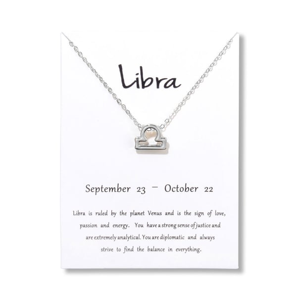 Gåvohalsband Stjärntecken Vågen Libra Halsband