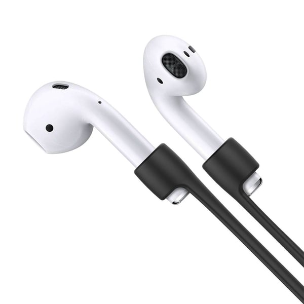 Svart Apple AirPods 1/2/Pro Strap Halsrem Snöre Hänga Runt Halsen