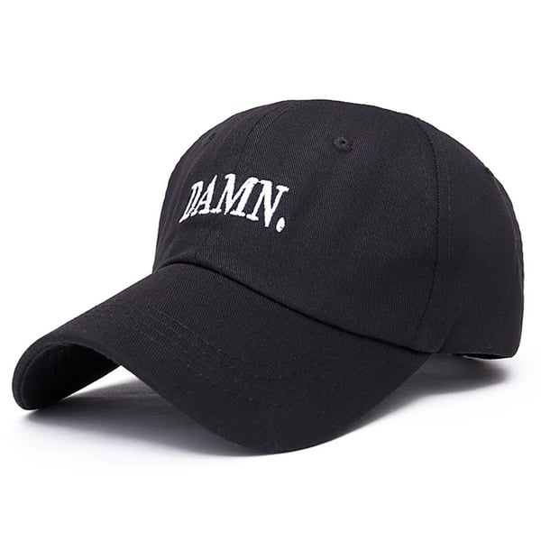 Svart Snapback Keps Dad Hat Kendrick Damn