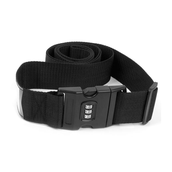 2-pack svart luggagem-bånd med lås bagasjebånd bug belt 2-pack svart luggagem-bånd med lås bagasjebånd bug belt