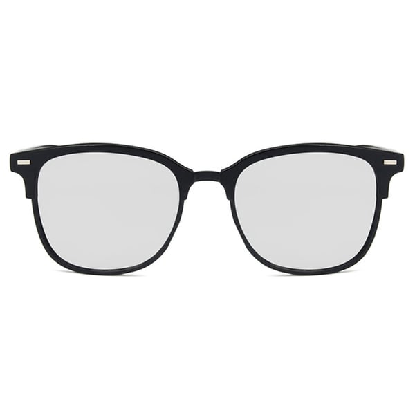 Black Clubmaster solbriller speil glass + senil ledning